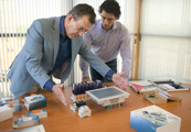 Gefken with client